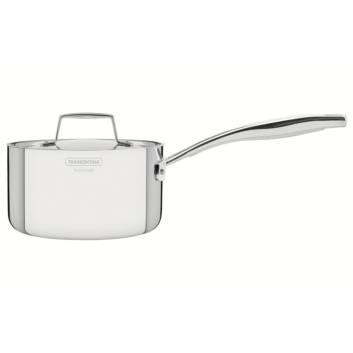 Panela Tramontina Grano em Aço Inox com Tampa 16 cm 1,7 L